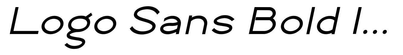 Logo Sans Bold Italic